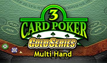 3 Card Poker Multi-Hand Gold